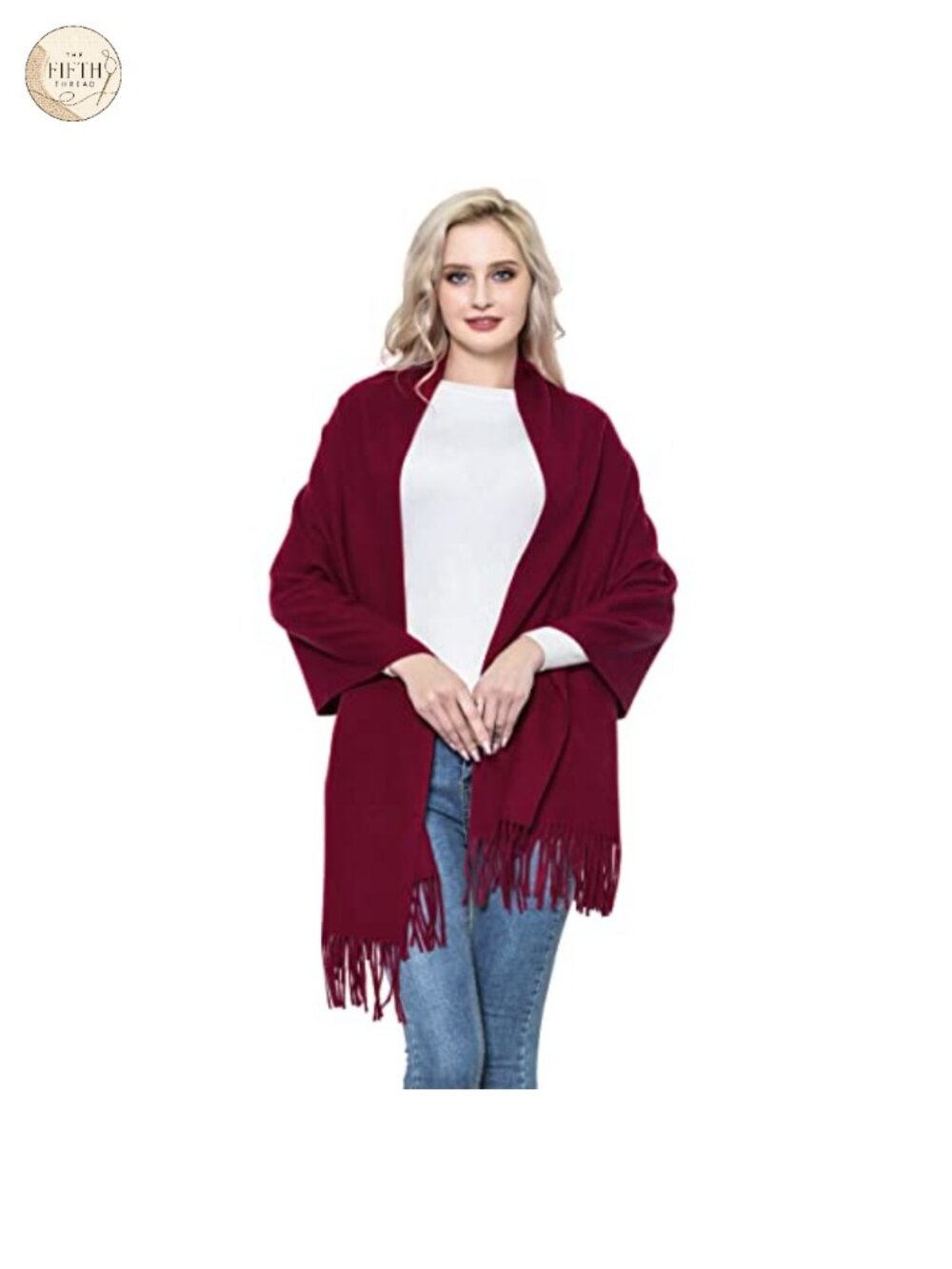 Wool Pashmina Scarf Shawl Super Soft Warm Wrap for Women Wedding Travel